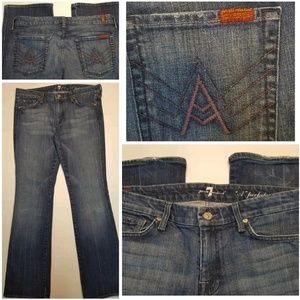 7 For All Mankind Sz 32 A Pocket Denim Jeans -T